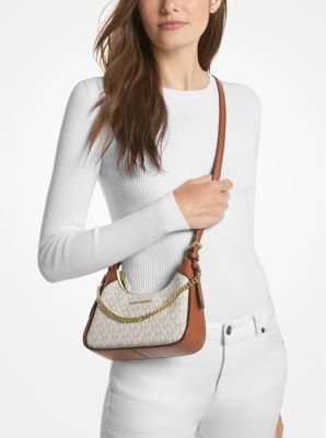 Michael Kors Cora Mini Zip Pouchette Vanilla