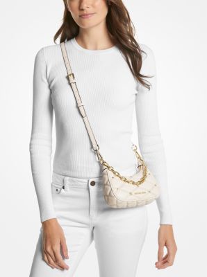 Michael kors best sale white quilted bag