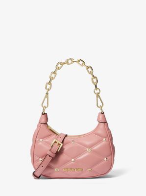 Cora Extra-Small Metallic Pebbled Leather Shoulder Bag