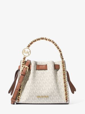 Nouveau Hamilton Large Logo and Leather Satchel | Michael Kors