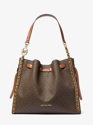 Michael Kors Acorn Tan Brown Leather Shoulder Crossbody Handbag Strap 44x  3/4”