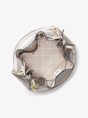 Mina Large Signature Logo Chain Shoulder Bag image number 1