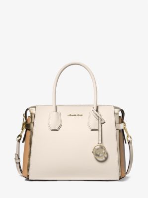 Mercer Medium Color-Block Leather Belted Satchel