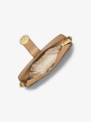 Petit sac à épaule Carmen en poils de veau à imprimé animalier