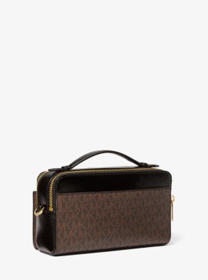 michael kors signature jet set double pouch crossbody