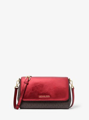 Sac bandouli re convertible Jet Set de taille moyenne verni et