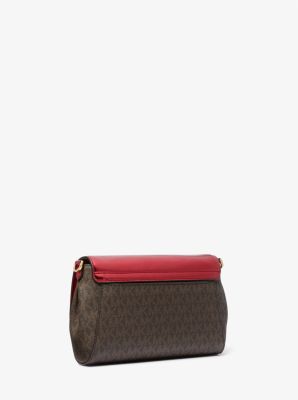 Jet Set Medium Signature Logo and Patent Convertible Crossbody Bag