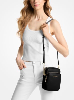 Umhängetasche Jet Set Travel Medium aus gekrispeltem Leder