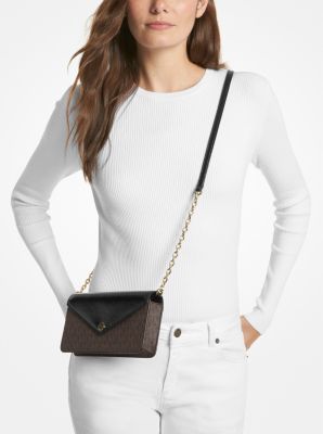 Jet Set Travel Small Signature Logo Clutch Crossbody Bag | Michael Kors