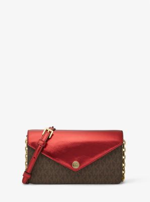 Jet Set Travel Small Signature Logo Clutch Crossbody Bag | Michael Kors