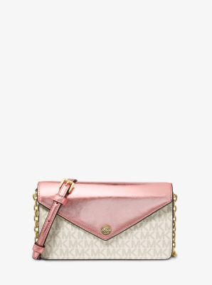 Michael kors jet set small signature on sale wristlet