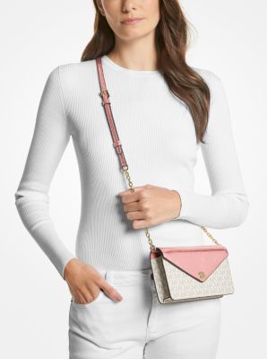 Michael kors jet set small signature on sale wristlet