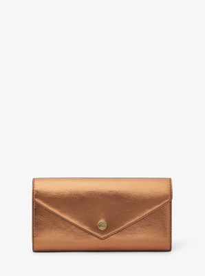 Jet Set Travel Large Logo Debossed Envelope Wallet | Michael Kors