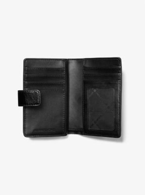 Michael Kors Black Patent Leather Zip Around Wallet Michael Kors