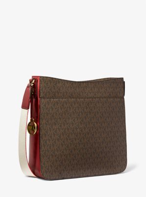 Large Signature Logo Messenger Bag | Michael Kors Canada