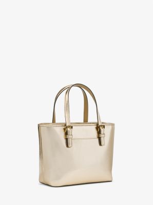 Jet Set Travel Extra-Small Metallic Top-Zip Tote Bag image number 2