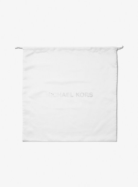 Michael Kors Outlet Medium Logo Woven Dust Bag in White - One Size