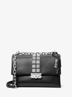 Black studded shop MK bag