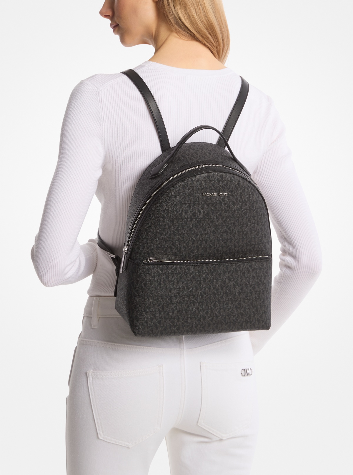 Sheila Medium Signature Logo Backpack 多视角