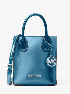 Michael Kors Light Green Leather Small Mercer Tote Michael Kors