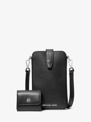 Michael Kors, Bags, Michael Korsjet Set Saffiano Leather Crossbody Bag  With Case For Airpods Pro