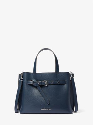 Emilia Small Pebbled Leather Satchel image number 0