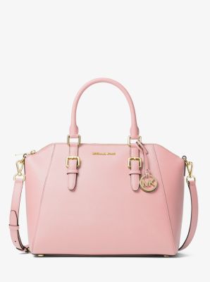 michael kors ciara large saffiano leather satchel