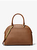 Emmy Large Saffiano Leather Dome Satchel image number 0