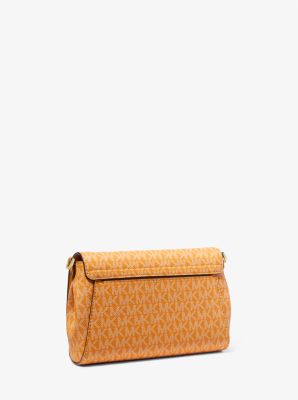 Michael Kors Medium Logo Convertible Crossbody Bag in Honeycomb