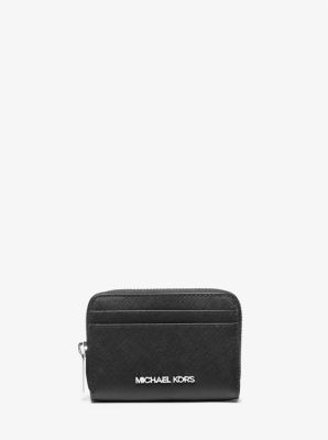 Portefeuille Jet Set Travel de taille moyenne en cuir saffiano