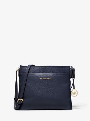 michael kors black pebbled leather crossbody