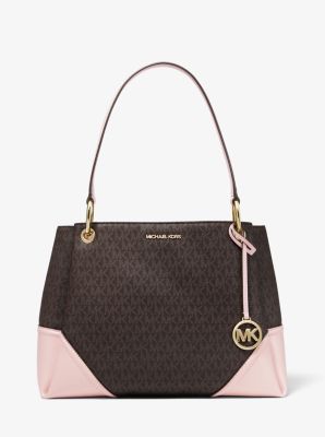 Nicole Large Logo Shoulder Bag Michael Kors