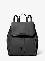 Ginger Medium Pebbled Leather Backpack - BLACK - 35H9GYJB2L
