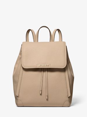 michael kors pebbled leather backpack