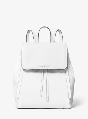 michael kors white mini backpack