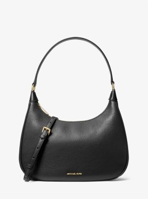 Cora Large Pebbled Leather Shoulder Bag