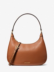 Cora Large Pebbled Leather Shoulder Bag - LUGGAGE - 35R3G4CH3L