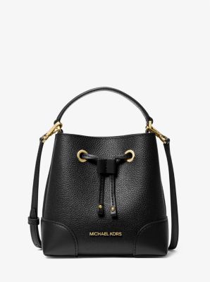 Mercer Small Pebbled Leather Bucket Bag