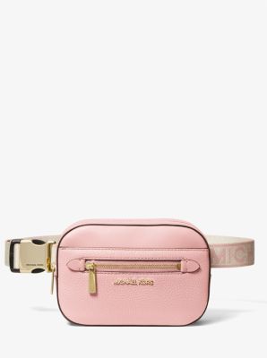 Michael Kors Women's Jet Set Small Pebbled Leather Belt Bag - Pink - Belt Bags