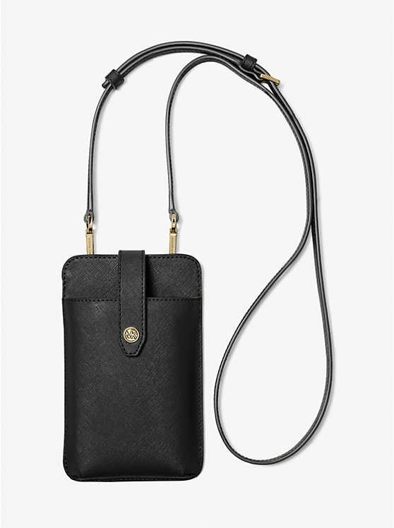 Saffiano Leather Smartphone Crossbody Bag image number 3