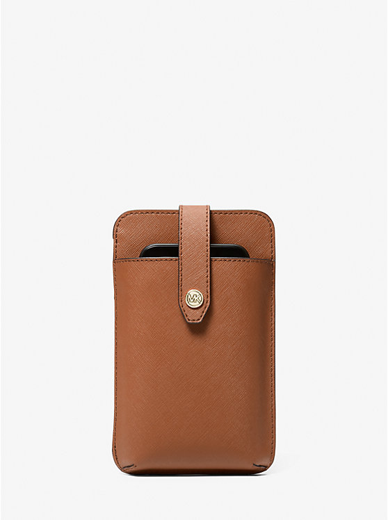 Saffiano Leather Smartphone Crossbody Bag image number 0