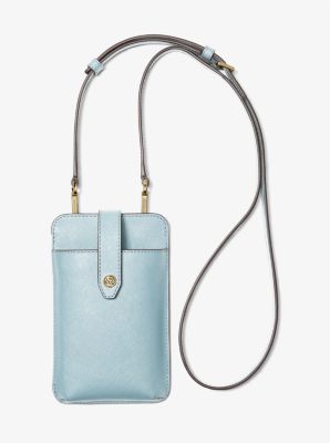 Sac bandouli re en cuir Saffiano pour t l phone intelligent