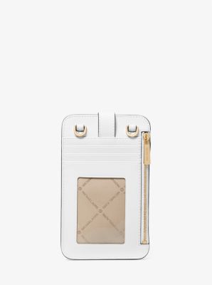 Saffiano Leather Smartphone Crossbody Bag