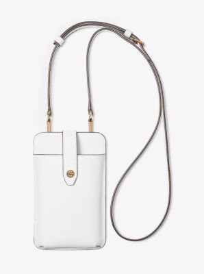 Saffiano Leather Smartphone Crossbody Bag