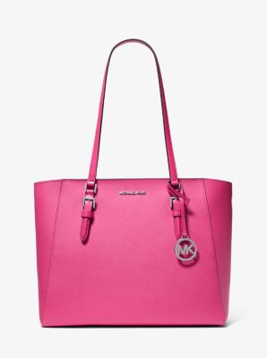 Charlotte Large Leather and Signature Logo 3 in 1 Tote Bag Michael Kors