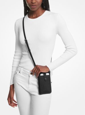 Personized Leather Women Shoulder Mobile Phone Bag Saffiano