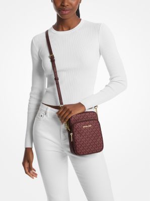 Jet Set Travel Medium Signature Logo Crossbody Bag | Michael Kors