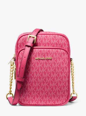 Jet Set Travel Medium Signature Logo Crossbody Bag | Michael Kors