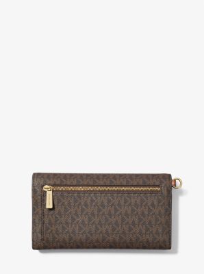 Jet Set Large Signature Logo Envelope Wristlet image number 2
