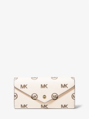 Jet Set Travel Large Logo Debossed Envelope Wallet | Michael Kors